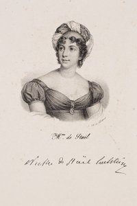 Porträt von Madame de Staël von Francois Seraphin Delpech