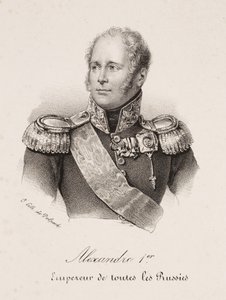 Porträt von Zar Alexander I. von Russland