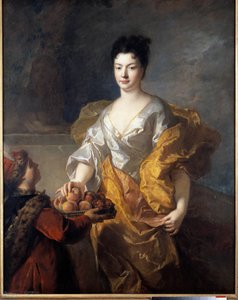 Porträt der Herzogin von La Force. Gemälde von François de Troy (1645 - 1730)