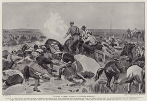 Der Versuch von Colonel Plumer, Mafeking zu entlasten (Lithografie) von Frank (after) Dadd