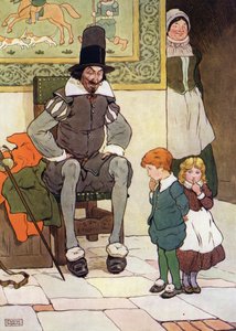Illustration für „The Babes in the Wood“ (Farblithografie)