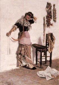 Ein venezianisches Marktmädchen