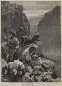 Der afghanische Krieg, Bergbewohner greifen einen Konvoi an