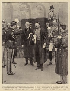 Die Thronbesteigung des Königs, Ankunft des Sonderbotschafters im Elysee, Paris