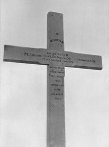 Gedenkkreuz errichtet auf dem Observation Hill für die Südliche Partei, 1913