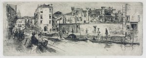 San Trovasso Kanal, Venedig, 1883