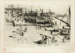 Die Riva, Blick auf den Großherzoglichen Palast von Frank Duveneck