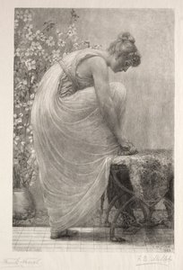 Das Schnüren der Sandale von Frank French