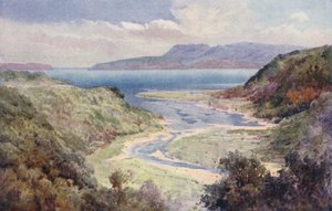 Neuseeland: See und Berg Tarawera von Frank H Wright