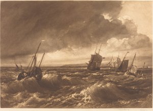 Die Mündung der Themse—Isle of Sheppey in der Ferne von Frank Short, after Joseph Mallord William Turner