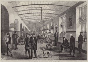 Das Royal Hospital of Bethlehem, die Galerie für Männer von Frank Vizetelly