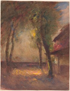 Die Terrasse des Ravier-Hauses in Morestel von François Auguste Ravier