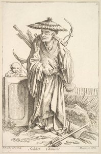 Chinesischer Soldat, 1738-45 von François Boucher