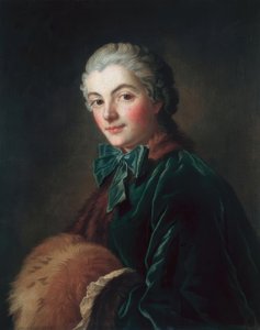 Junge Frau mit Muff