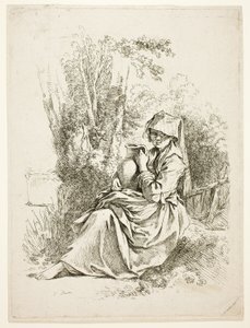 Bäuerin mit Krug von François Boucher