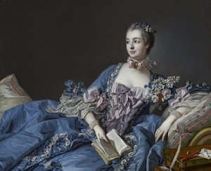 Porträt der Marquise de Pompadour 1721-1764, um 1758