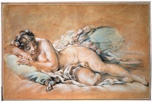 Schlafende junge Frau, 1758