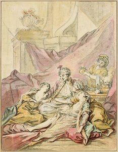 Der Pascha in seinem Harem, ca. 1735-1739