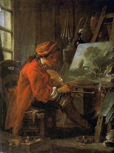 Der Maler in seinem Atelier Selbstporträt von François Boucher