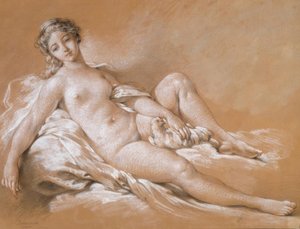 Venus mit Taube von François Boucher