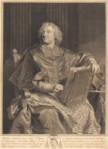 Kardinal de Polignac von François Chereau I after Hyacinthe Rigaud