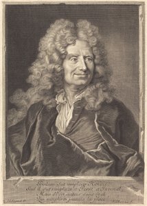 Nicolas Boileau von François Chereau I after Hyacinthe Rigaud