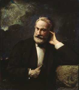 Porträt von Victor Hugo 1802-1885, ca. 1868 von François Chifflart