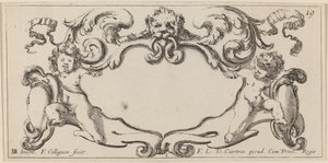 Kartusche von François Collignon after Stefano Della Bella