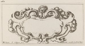 Kartusche von François Collignon after Stefano Della Bella