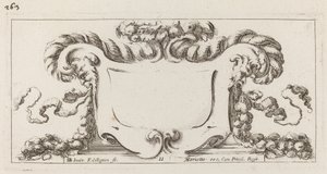 Kartusche von François Collignon after Stefano Della Bella