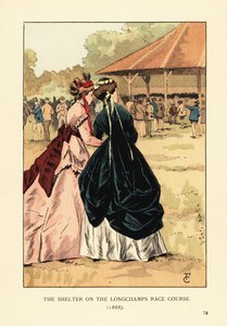 Der Unterstand auf der Longchamps-Rennbahn von François Courboin