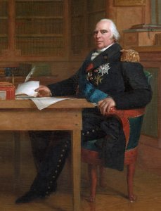 König Louis XVIII in seinem Arbeitszimmer in den Tuilerien