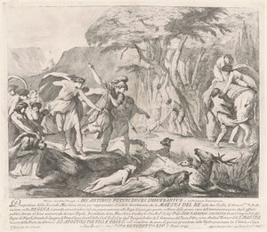 Die Seconda Macchina für die Chinea von 1743: Die königliche Jagd von François Hutin