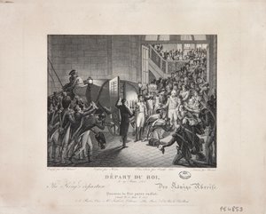 Abreise des Königs, 19. März 1815, ca. 1820 von François Joseph Heim