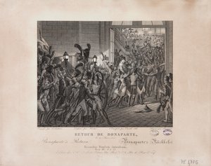 Rückkehr von Bonaparte, 20. März 1815, ca. 1820 von François Joseph Heim