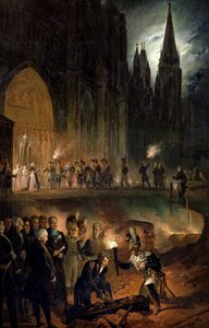 Überführung der Gebeine der königlichen Familie in die Kirche von St. Denis, 18. Januar 1817 von François Joseph Heim