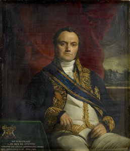 Porträt von Léonard Pierre Joseph, Viscount du Bus de Gisignies, General-Kommissar von François Joseph Navez