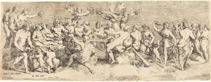 Das Hochzeitsfest von Amor und Psyche von François Perrier after Raphael