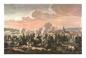 Tod von Prinz Louis von Preußen in der Schlacht bei Saalfeld, 10. Oktober 1806, ca. 1850