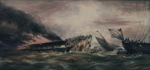 Brand des Auswandererschiffs Ocean Monarch, 24. August 1848