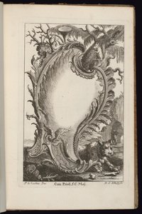 Kartusche mit Baum, Livre de Cartouches Irréguliers