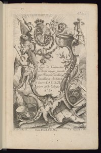 Titelseite, Livre de Cartouches à divers usages (Buch der Kartuschen für verschiedene Verwendungen)