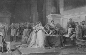 Die Scheidung von Josephine, 1846, Mitte des 19. Jahrhunderts von François de Meersman