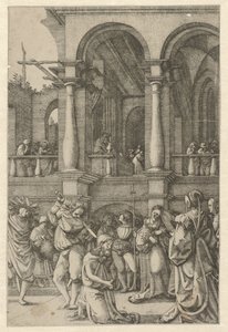 Enthauptung von Johannes dem Täufer von Frans Crabbe van Espleghem