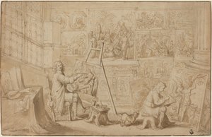 Ein Künstleratelier von Frans Francken the Younger