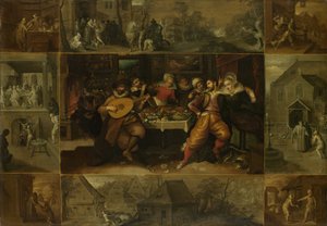 Das Gleichnis vom verlorenen Sohn, 1620 von Frans Francken the Younger