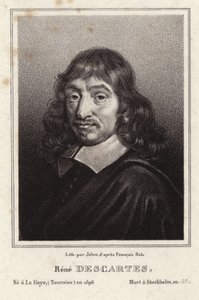 Porträt von Rene Descartes von Frans Hals