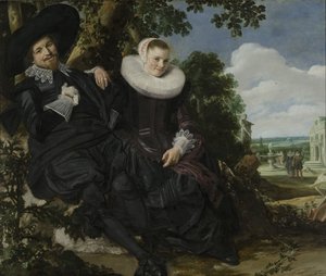 Porträt eines Paares, wahrscheinlich Isaac Abrahamsz Massa und Beatrix van der Laen, ca. 1622 von Frans Hals