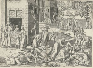 Prophezeiung Christi über das Ende der Zeiten von Frans Hogenberg