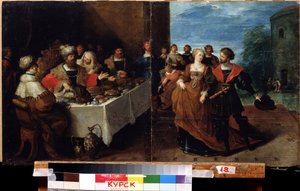 Das Festmahl des Herodes von Frans II Francken